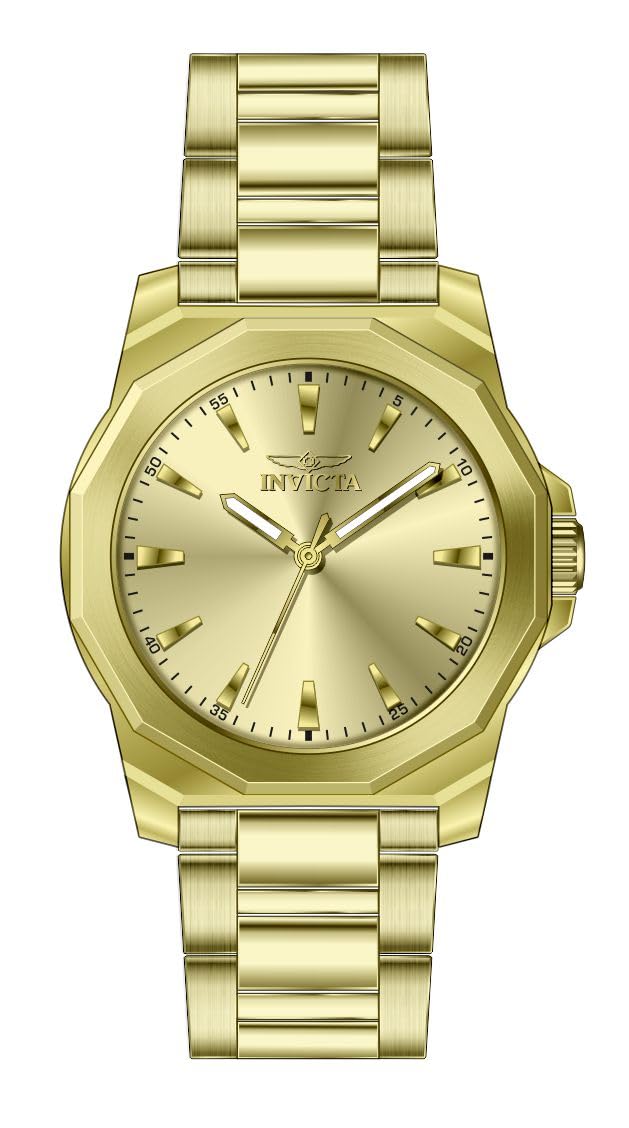 Amazon | [Invicta] 腕時計 46840 メンズ ゴールド | 腕時計